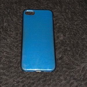 Basic Plastic Blue Iphone Case
